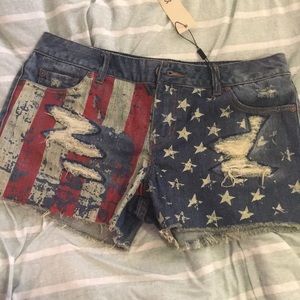 American flag shorts
